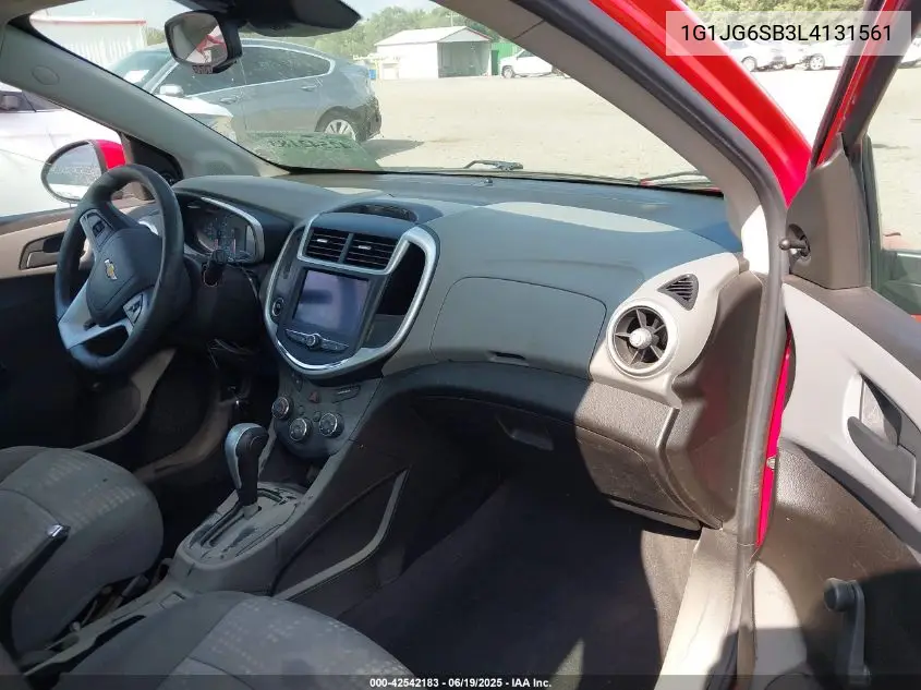 2020 Chevrolet Sonic Fwd 1Fl 5-Door VIN: 1G1JG6SB3L4131561 Lot: 42542183