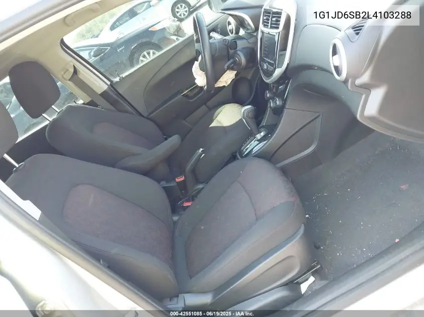 2020 Chevrolet Sonic Fwd Lt 5-Door VIN: 1G1JD6SB2L4103288 Lot: 42551085