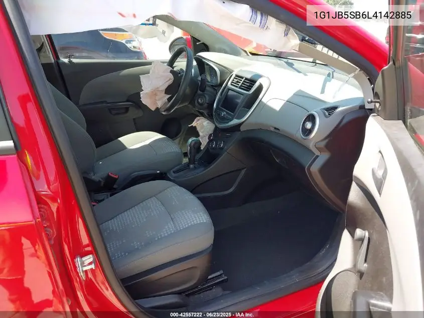 2020 Chevrolet Sonic Fwd Ls VIN: 1G1JB5SB6L4142885 Lot: 42557222