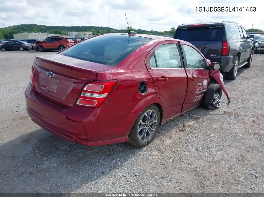 2020 Chevrolet Sonic Fwd Lt VIN: 1G1JD5SB5L4141463 Lot: 42616145