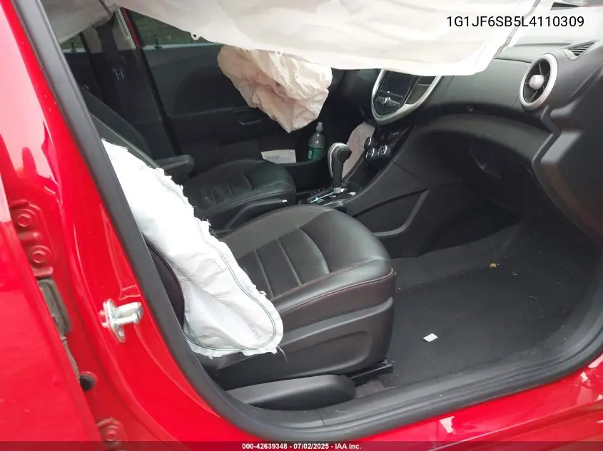 2020 Chevrolet Sonic Fwd Premier 5-Door VIN: 1G1JF6SB5L4110309 Lot: 42639348