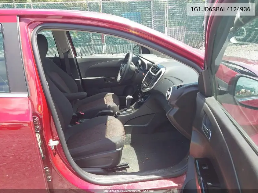 2020 Chevrolet Sonic Lt VIN: 1G1JD6SB6L4124936 Lot: 42642451