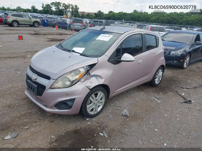 2013 Chevrolet Spark 1Lt Auto VIN: KL8CD6S90DC620778 Lot: 42590195