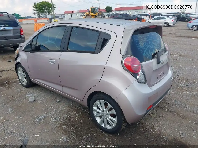 2013 Chevrolet Spark 1Lt Auto VIN: KL8CD6S90DC620778 Lot: 42590195