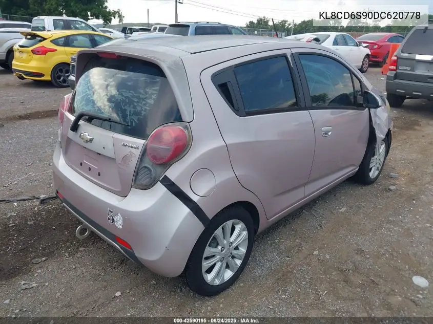 2013 Chevrolet Spark 1Lt Auto VIN: KL8CD6S90DC620778 Lot: 42590195
