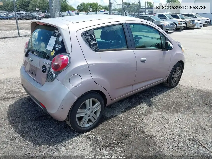 2013 Chevrolet Spark 1Lt Auto VIN: KL8CD6S9XDC553736 Lot: 42611953