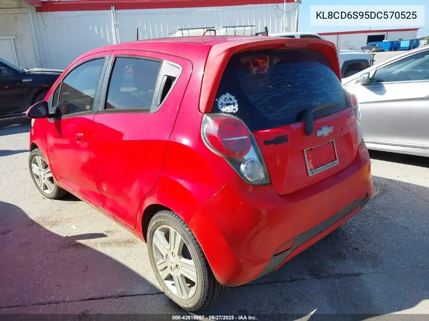 2013 Chevrolet Spark 1Lt Auto VIN: KL8CD6S95DC570525 Lot: 42616557
