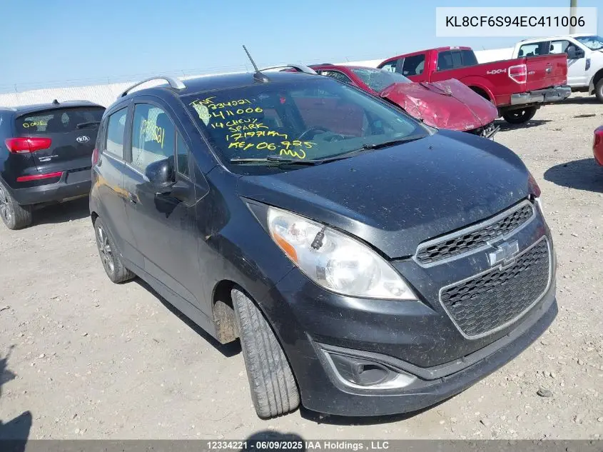 2014 Chevrolet Spark 2Lt VIN: KL8CF6S94EC411006 Lot: 12334221