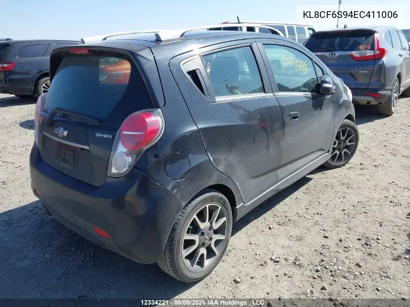 2014 Chevrolet Spark 2Lt VIN: KL8CF6S94EC411006 Lot: 12334221