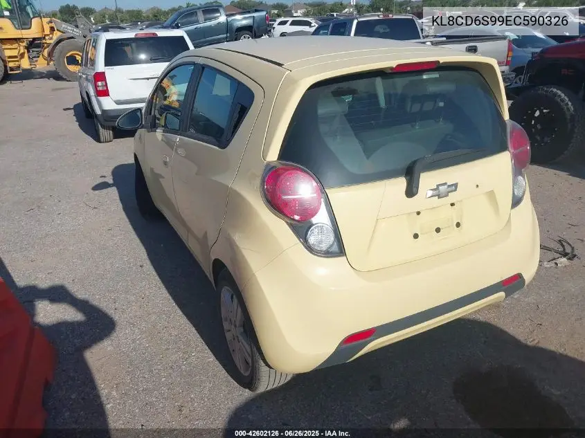 2014 Chevrolet Spark 1Lt Auto VIN: KL8CD6S99EC590326 Lot: 42602126