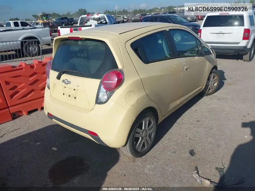 2014 Chevrolet Spark 1Lt Auto VIN: KL8CD6S99EC590326 Lot: 42602126