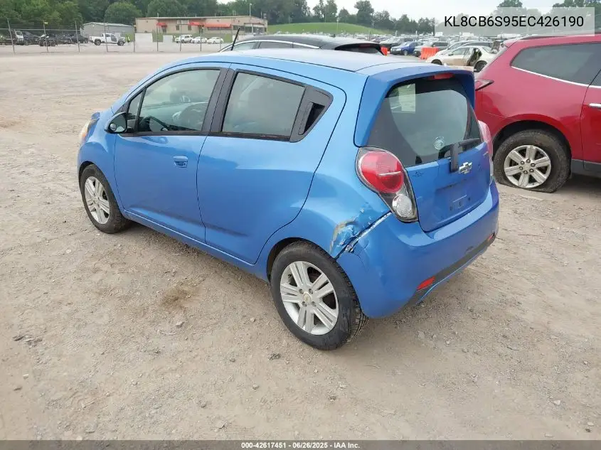 2014 Chevrolet Spark Ls Auto VIN: KL8CB6S95EC426190 Lot: 42617451