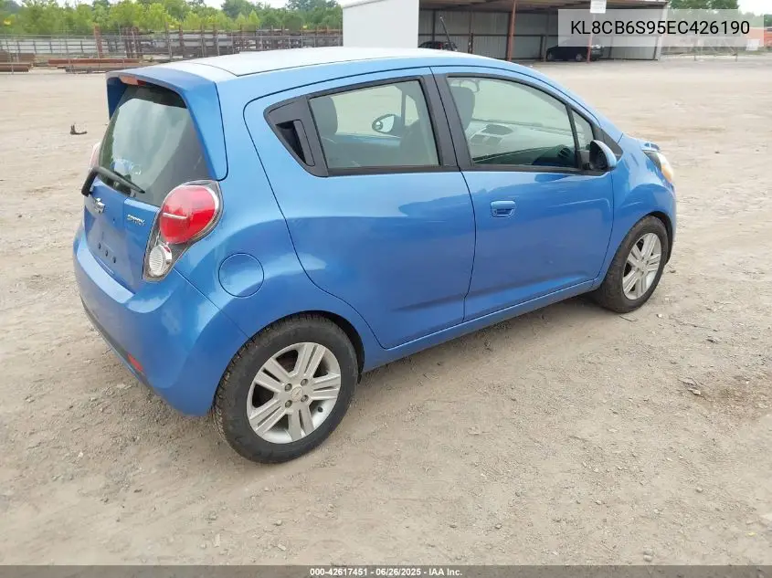 2014 Chevrolet Spark Ls Auto VIN: KL8CB6S95EC426190 Lot: 42617451