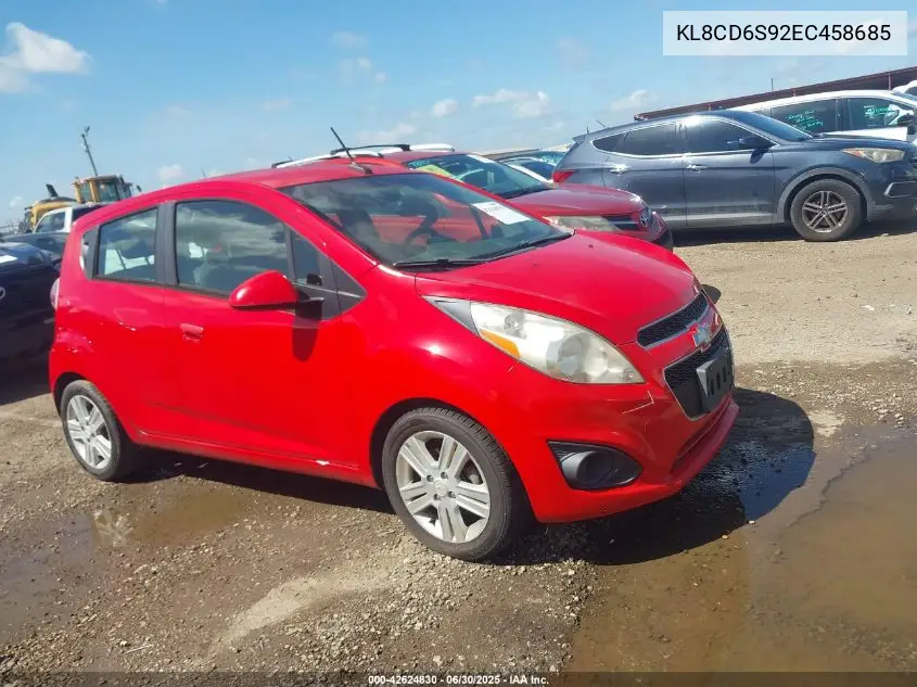 2014 Chevrolet Spark 1Lt Auto VIN: KL8CD6S92EC458685 Lot: 42624830