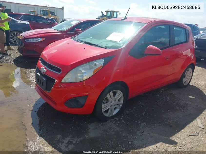 2014 Chevrolet Spark 1Lt Auto VIN: KL8CD6S92EC458685 Lot: 42624830