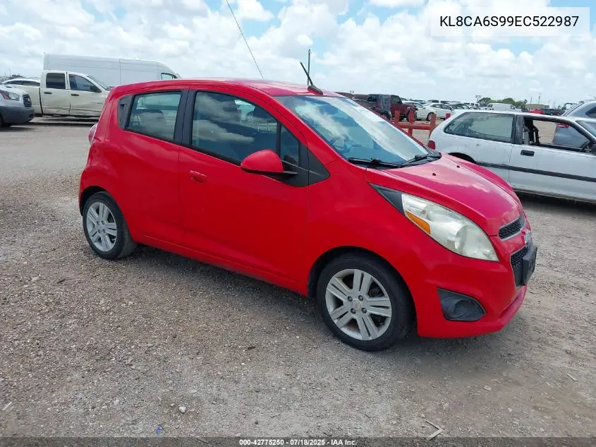 2014 Chevrolet Spark Ls Manual VIN: KL8CA6S99EC522987 Lot: 42775250