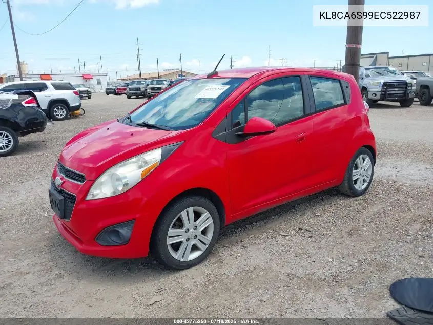 2014 Chevrolet Spark Ls Manual VIN: KL8CA6S99EC522987 Lot: 42775250