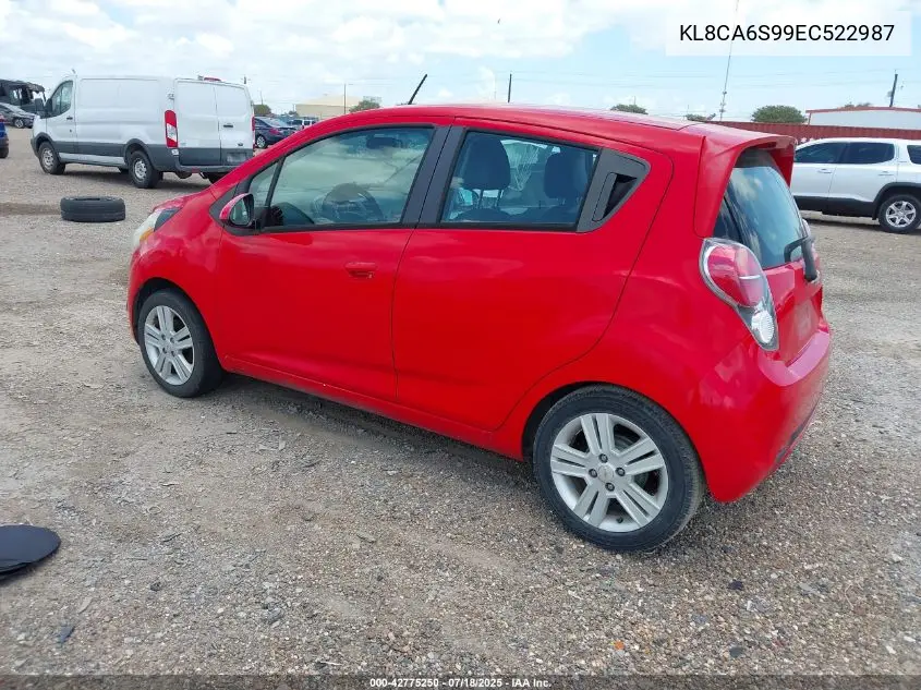 2014 Chevrolet Spark Ls Manual VIN: KL8CA6S99EC522987 Lot: 42775250