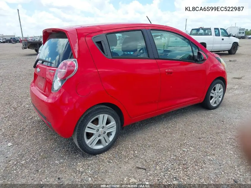 2014 Chevrolet Spark Ls Manual VIN: KL8CA6S99EC522987 Lot: 42775250