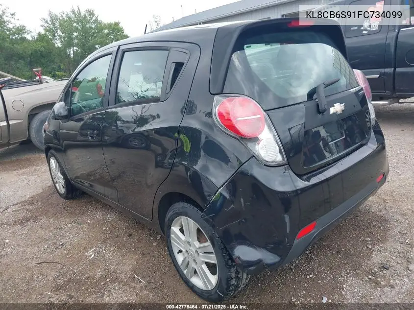2015 Chevrolet Spark Ls Cvt VIN: KL8CB6S91FC734099 Lot: 42778464