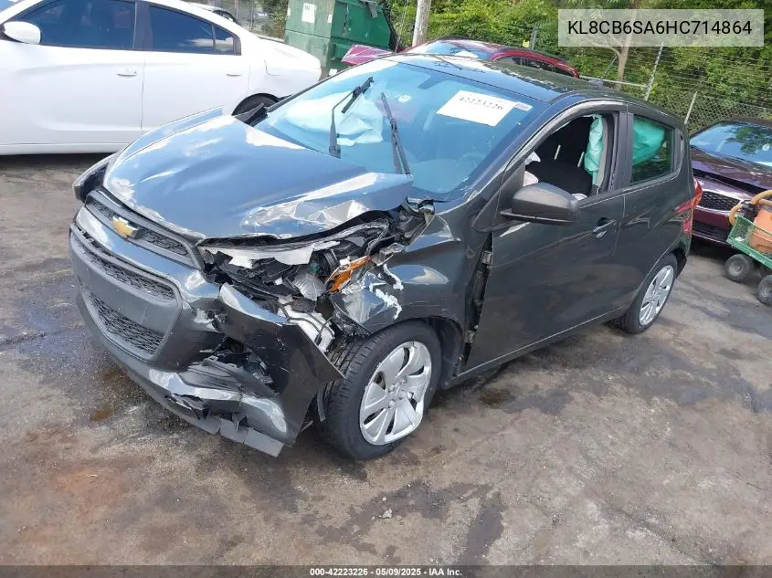 2017 Chevrolet Spark Ls Cvt VIN: KL8CB6SA6HC714864 Lot: 42223226