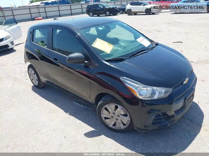 2017 Chevrolet Spark Ls Cvt VIN: KL8CB6SAXHC761346 Lot: 42260605