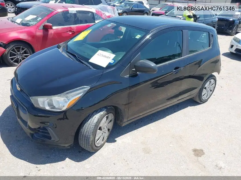 2017 Chevrolet Spark Ls Cvt VIN: KL8CB6SAXHC761346 Lot: 42260605