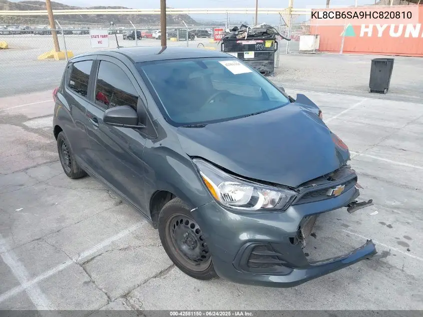 2017 Chevrolet Spark Ls Cvt VIN: KL8CB6SA9HC820810 Lot: 42581150