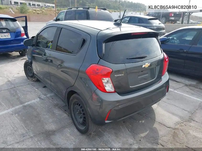 2017 Chevrolet Spark Ls Cvt VIN: KL8CB6SA9HC820810 Lot: 42581150
