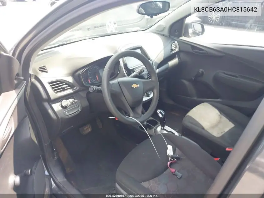 2017 Chevrolet Spark Ls Cvt VIN: KL8CB6SA0HC815642 Lot: 42590107