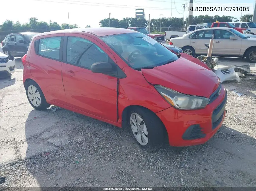 2017 Chevrolet Spark Ls Cvt VIN: KL8CB6SA2HC791005 Lot: 42590278