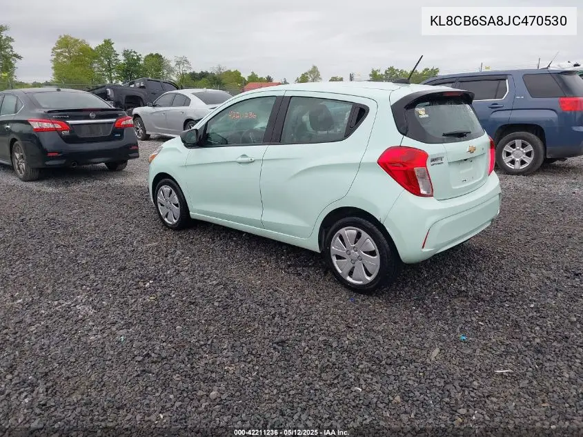 2018 Chevrolet Spark Ls Cvt VIN: KL8CB6SA8JC470530 Lot: 42211236