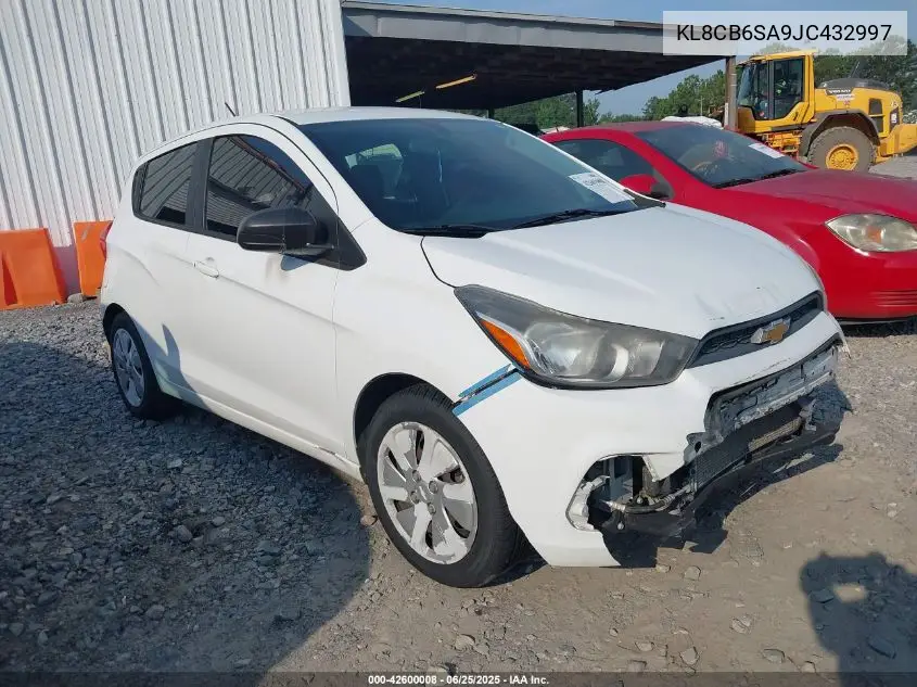 2018 Chevrolet Spark Ls Cvt VIN: KL8CB6SA9JC432997 Lot: 42600008