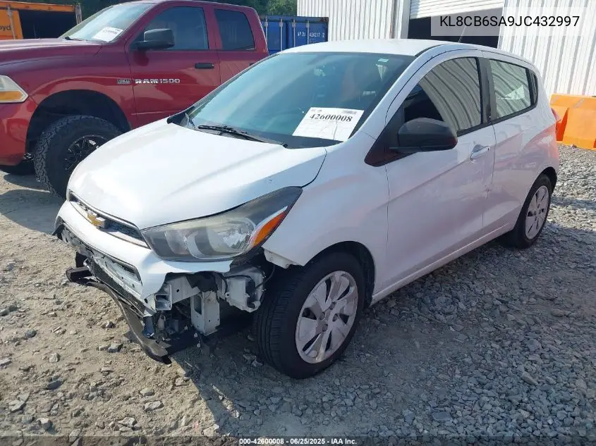 2018 Chevrolet Spark Ls Cvt VIN: KL8CB6SA9JC432997 Lot: 42600008