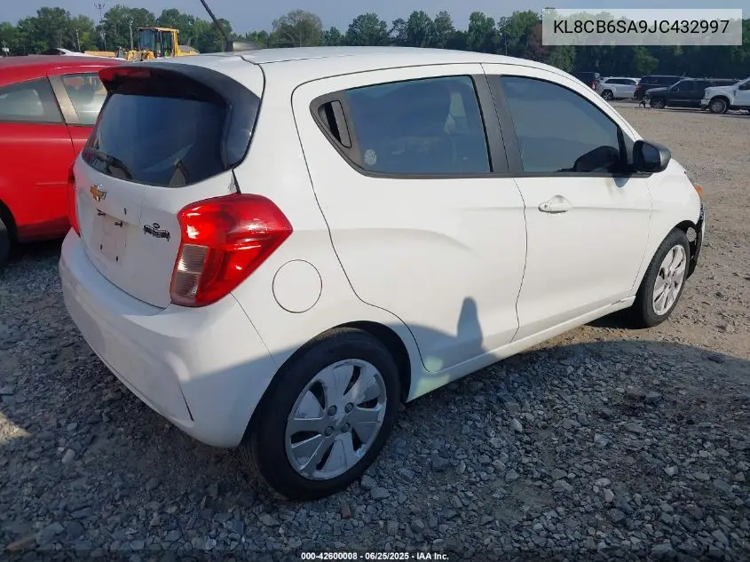 2018 Chevrolet Spark Ls Cvt VIN: KL8CB6SA9JC432997 Lot: 42600008