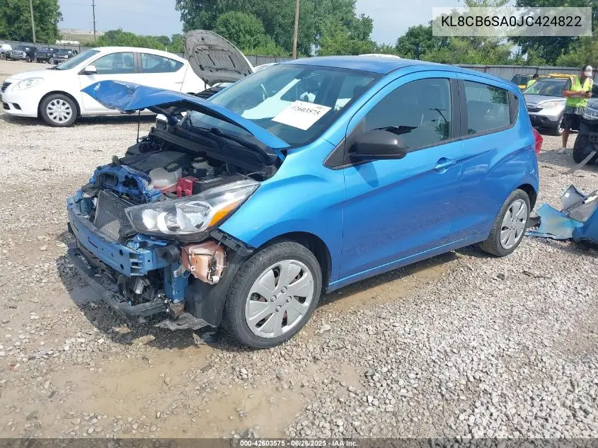 2018 Chevrolet Spark Ls Cvt VIN: KL8CB6SA0JC424822 Lot: 42603575