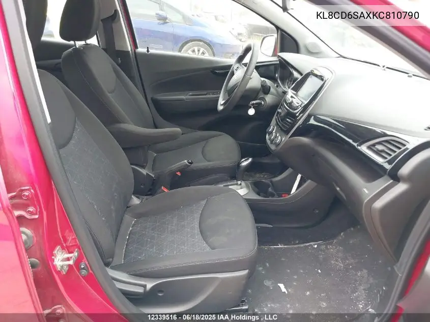 2019 Chevrolet Spark VIN: KL8CD6SAXKC810790 Lot: 12339516