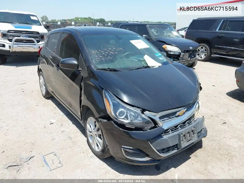 2019 Chevrolet Spark 1Lt Cvt VIN: KL8CD6SA6KC715594 Lot: 42241445