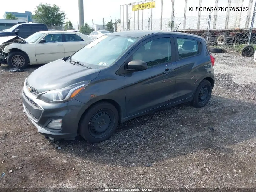 2019 Chevrolet Spark Ls Cvt VIN: KL8CB6SA7KC765362 Lot: 42616074