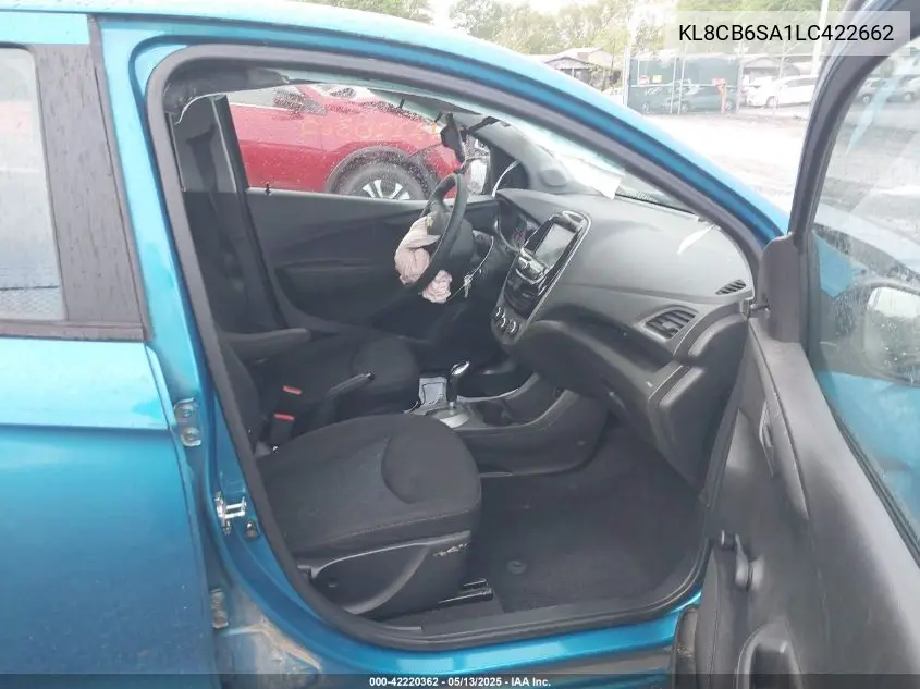 2020 Chevrolet Spark Fwd Ls Automatic VIN: KL8CB6SA1LC422662 Lot: 42220362