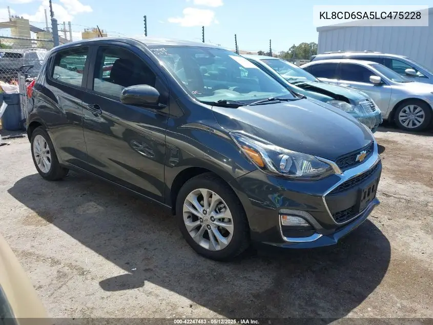 2020 Chevrolet Spark Fwd 1Lt Automatic VIN: KL8CD6SA5LC475228 Lot: 42247483
