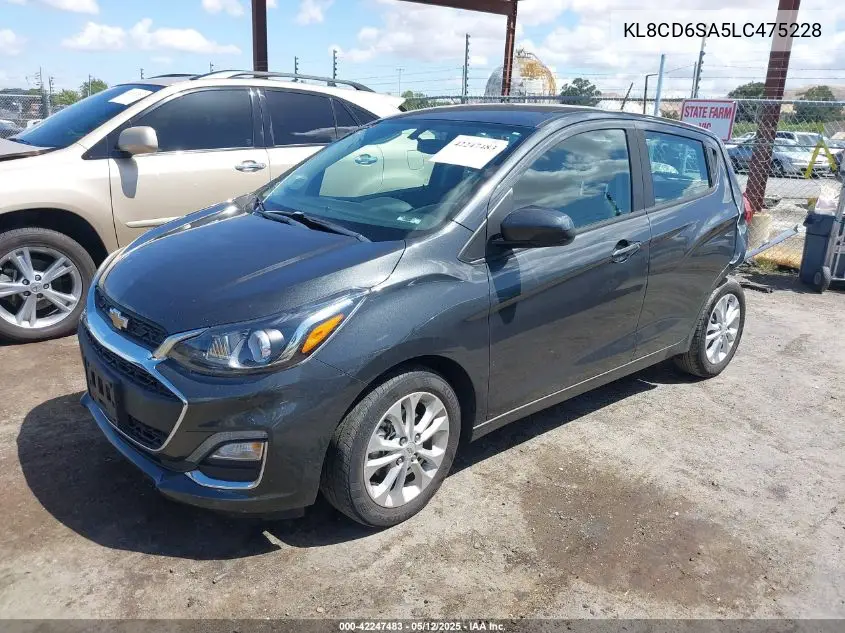 2020 Chevrolet Spark Fwd 1Lt Automatic VIN: KL8CD6SA5LC475228 Lot: 42247483
