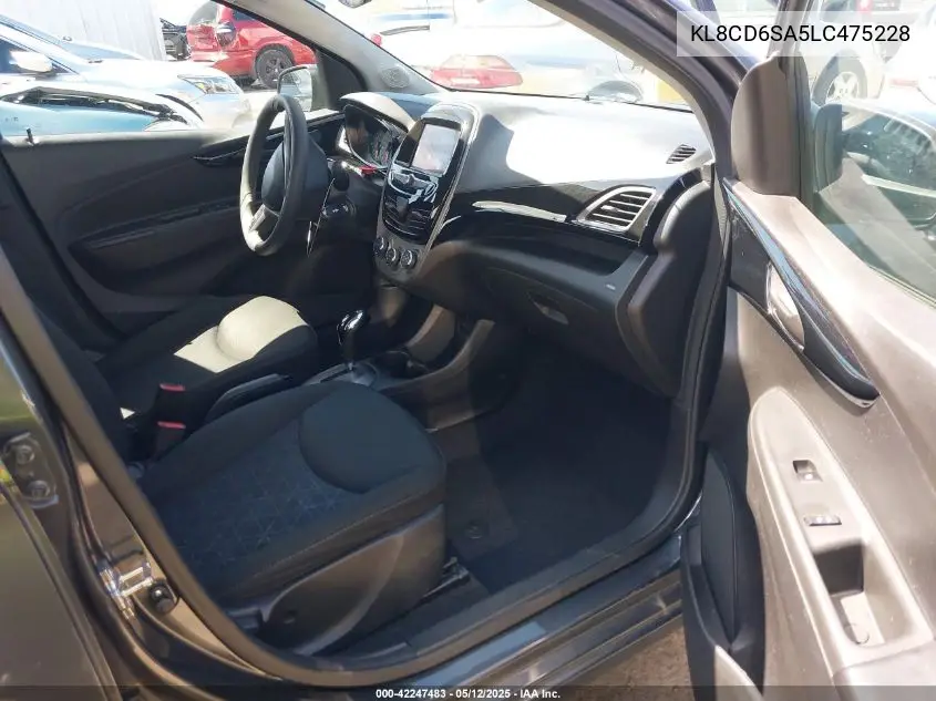 2020 Chevrolet Spark Fwd 1Lt Automatic VIN: KL8CD6SA5LC475228 Lot: 42247483