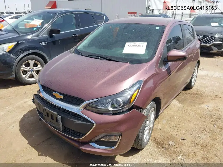 2020 Chevrolet Spark Fwd 1Lt Automatic VIN: KL8CD6SA0LC415163 Lot: 42255204