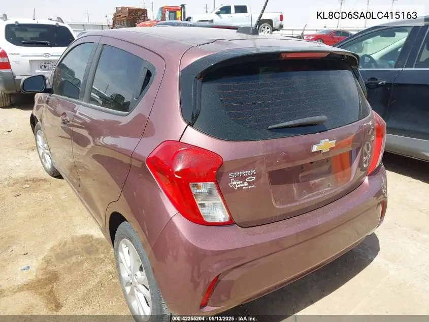 2020 Chevrolet Spark Fwd 1Lt Automatic VIN: KL8CD6SA0LC415163 Lot: 42255204