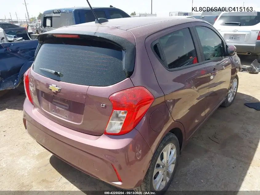 2020 Chevrolet Spark Fwd 1Lt Automatic VIN: KL8CD6SA0LC415163 Lot: 42255204