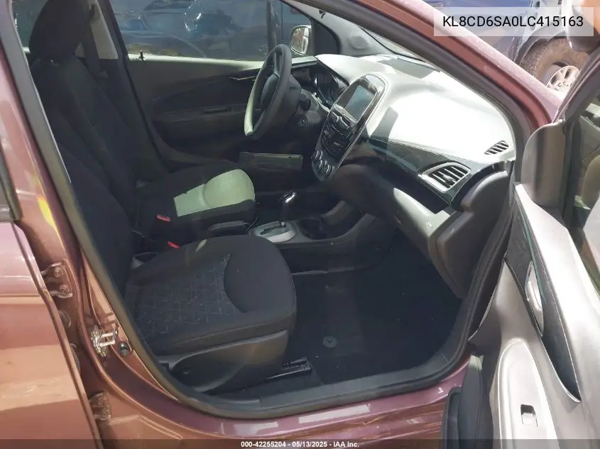 2020 Chevrolet Spark Fwd 1Lt Automatic VIN: KL8CD6SA0LC415163 Lot: 42255204