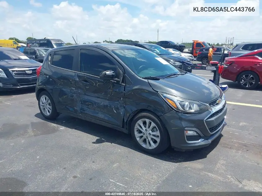 2020 Chevrolet Spark Fwd 1Lt Automatic VIN: KL8CD6SA5LC443766 Lot: 42785846