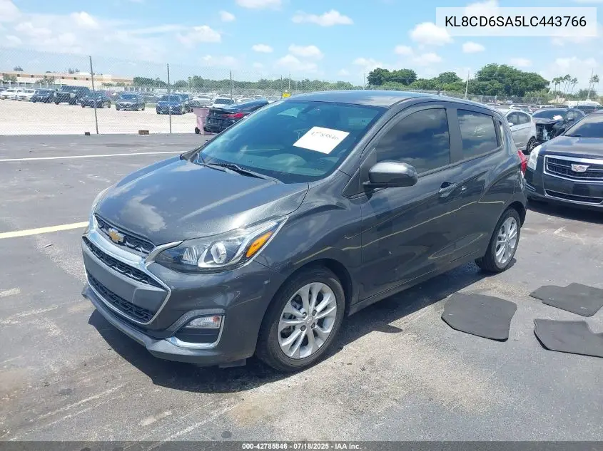 2020 Chevrolet Spark Fwd 1Lt Automatic VIN: KL8CD6SA5LC443766 Lot: 42785846
