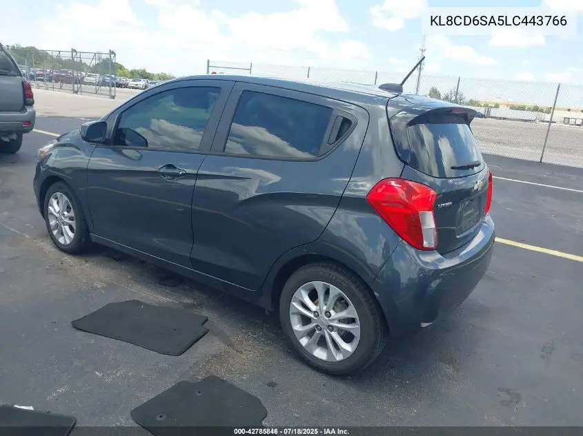 2020 Chevrolet Spark Fwd 1Lt Automatic VIN: KL8CD6SA5LC443766 Lot: 42785846